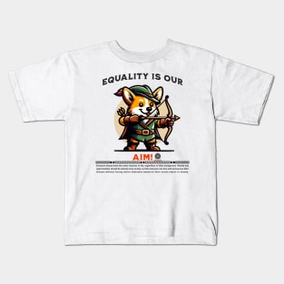 Corgi Equality Kids T-Shirt